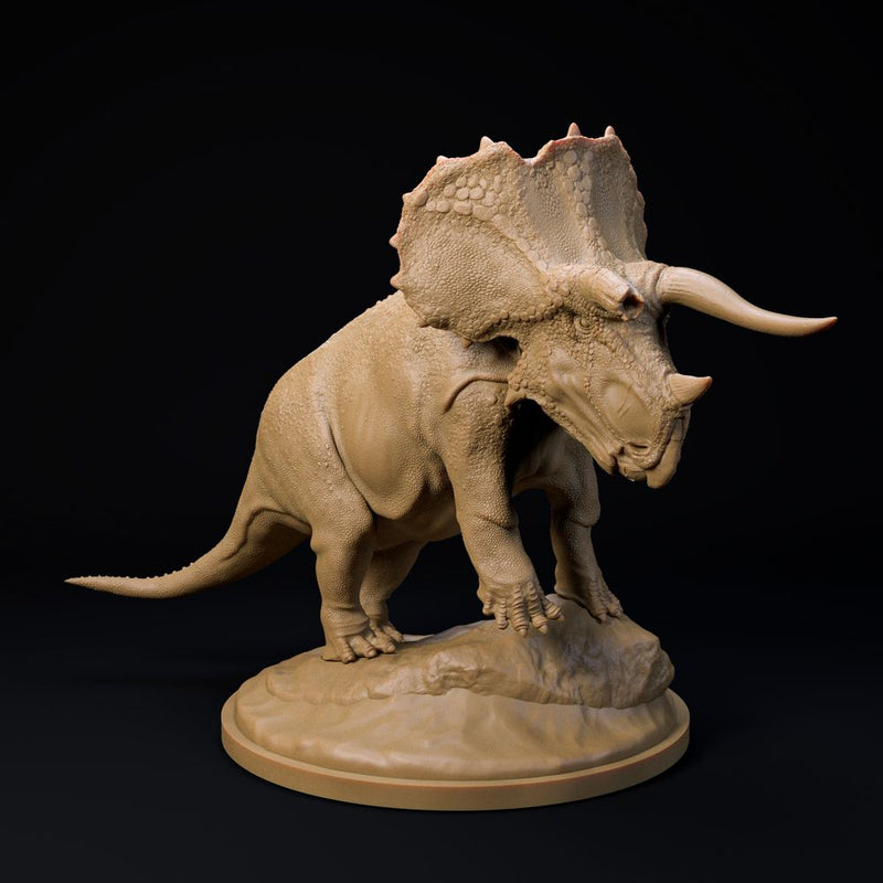 Triceratops old bull 32mm scale - dinosaur companion - Only-Games