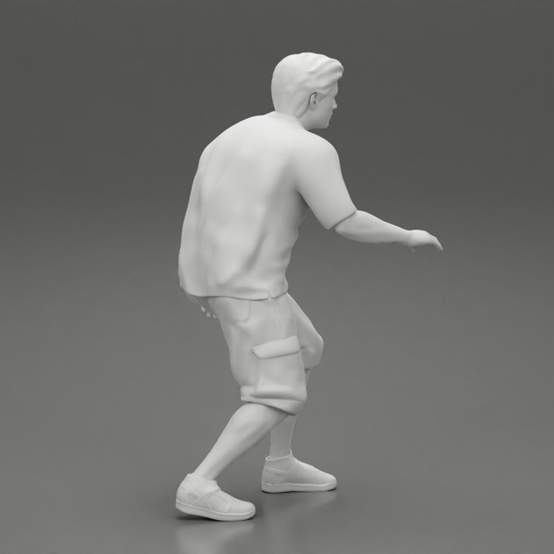 Man bent over while walking - Only-Games