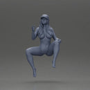 Naked Girl Sitting Gracefully - Only-Games