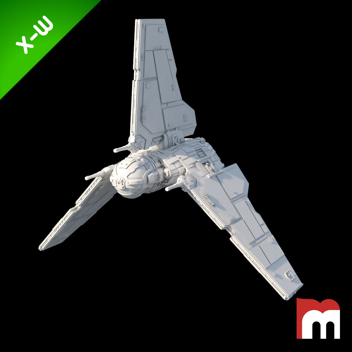 (XW) Baylan Skoll's Eta Shuttle - Mel Miniatures - Miniatures by Only ...