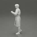 man in bathrobe standing - Only-Games