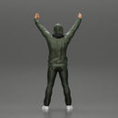 man in a hoodie and scarf is holding a banner - Only-Games