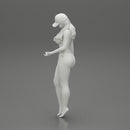 Young Beautiful Girl Wearing Bikini and Hat putting her hand on friend s face - Only-Games