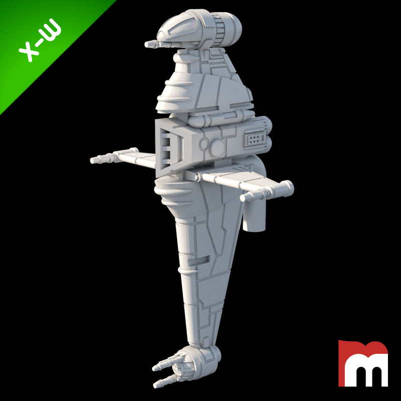 Mini B Wing (XW) Blade Wing B-Wing Prototype - Mel Miniatures - Miniatures by Only ...