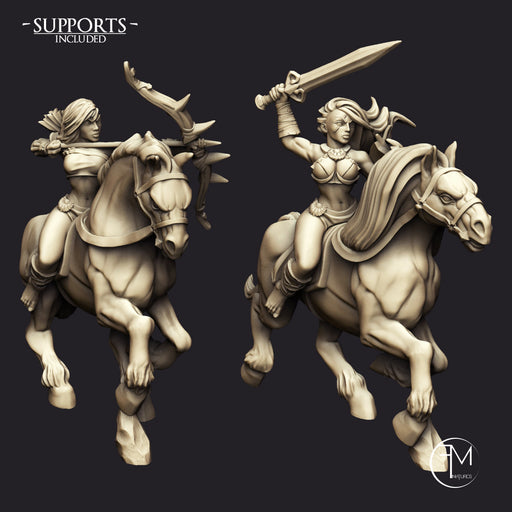 Amazon Horse Riders - 2 Units + Horses (AMAZONS! Kickstarter) - Only-Games