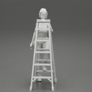 Young girl mechanic climbing the ladder - Only-Games