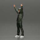 man in a hoodie and scarf is holding a banner - Only-Games