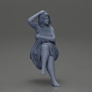 fat girl sitting after a shower wrapped in a towel - Only-Games