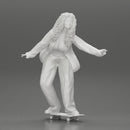 Black girl With Curly Hair riding Skateboard - Only-Games