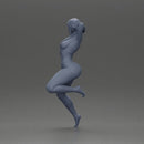 Naked woman pose showcasing confidence and playful charm - Only-Games