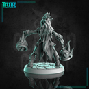 (0296) Female human elf half orc tiefling firbolg shaman  with swords and magic lanterns - Only-Games