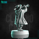 (0302) Male anubian dog folk bard musician with trumpet - Only-Games