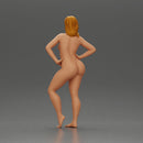 Naked Elegant pose showcasing confidence and grace - Only-Games