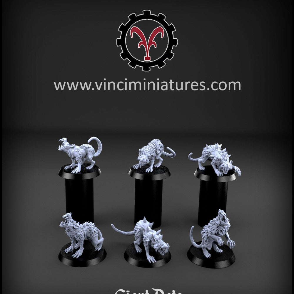 GIANT RATS - vinciminiatures - Miniatures by Only-Games.co