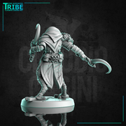(0254) Male rogue thief killer frog man folk with sickles - Only-Games