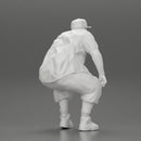 Fat Gangster sitting and thinking - Only-Games