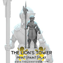 Elite Guards - Set of 10 with halberds (32mm scale) - Only-Games