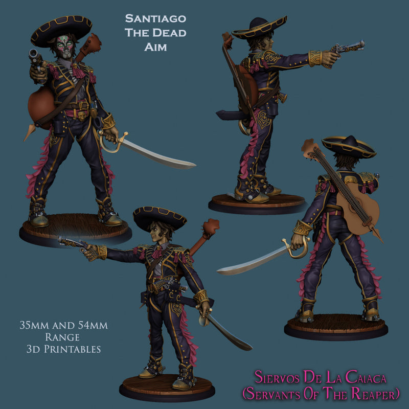 Santiago The Dead Aim - Dia De Muertos Pistolero - Only-Games