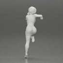 Sexy girl in mini dress and shirt with short hair Leaning Against car - Only-Games