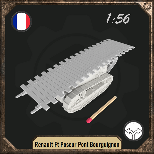 1/56 Renault Ft Poseur Pont Bourguignon