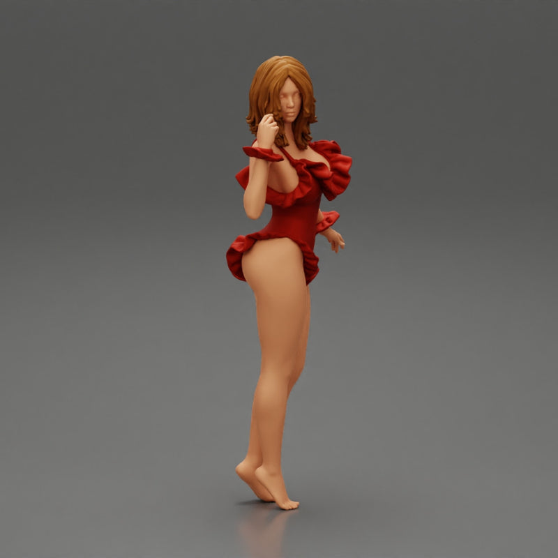 sexy young woman posing in onepiece - Only-Games