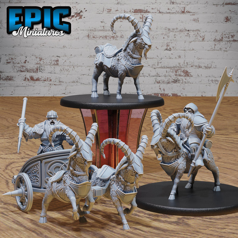 Dwarf Army Goat Rider Set - Only-Games
