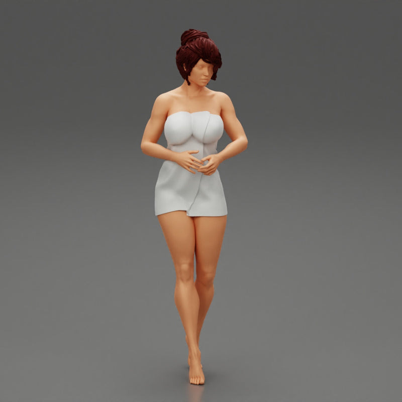 Woman Getting Out From Bathtub - Only-Games
