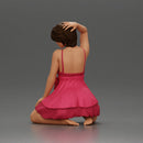 Graceful Pose in Pink Dress Radiating Elegance and Confidence - Only-Games