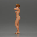 Naked girl places her hand on her neck - Only-Games