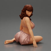 Sexy Woman Girl Sitting in night short - Only-Games