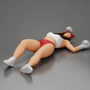 Latina girl boxing  losing leaning on the boxing ring - Only-Games