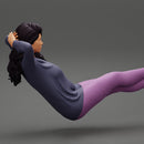 Sexy girl  sitting on a chair with her legs on the table - Only-Games