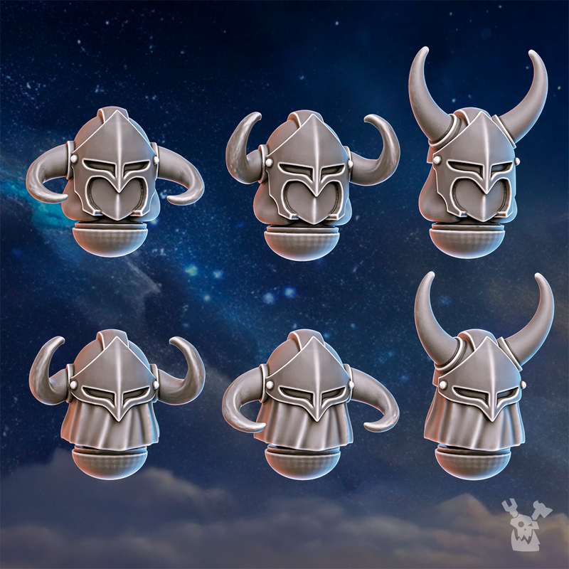 Horned Helmets Set (Stormpride Sisters) x6