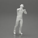 Travel man wearing a hat and a beard pointing the right way - Only-Games