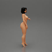 Naked Contented Attractive Elegant Stewardess Posing - Only-Games