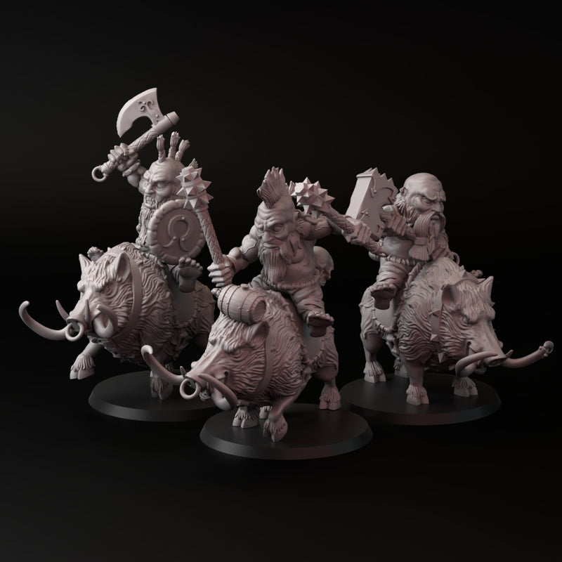 Boar Rider (3 dwarf-3 boar) - Only-Games