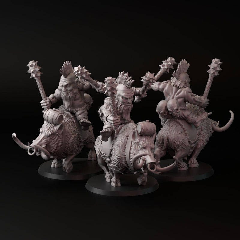Boar Rider (3 dwarf-3 boar) - Only-Games