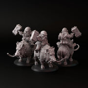 Boar Rider (3 dwarf-3 boar) - Only-Games