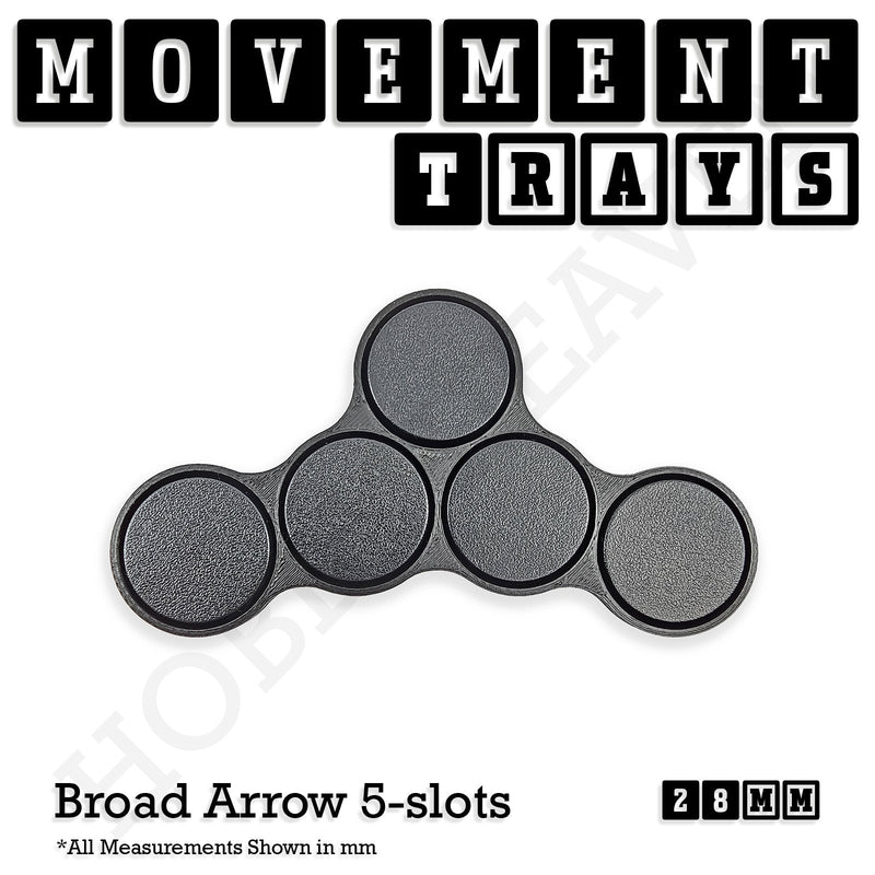 28mm Movement Trays for Tabletop Games | Wargaming | Full Range - Only-Games