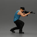 Armed Man Takes Defensive Stance During High-Stakes Tactical Situation - Only-Games