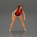 Beautiful girl riding standing up on a speeding jetski - Only-Games