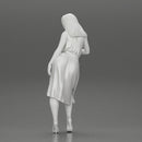 Sexy girl in dress Leaning Against Car on the beach - Only-Games