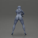 Naked motorcyclist woman sitting on motorcycle - Only-Games