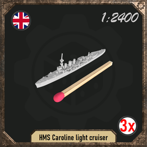 1/2400 HMS Caroline light cruiser pack - Only-Games
