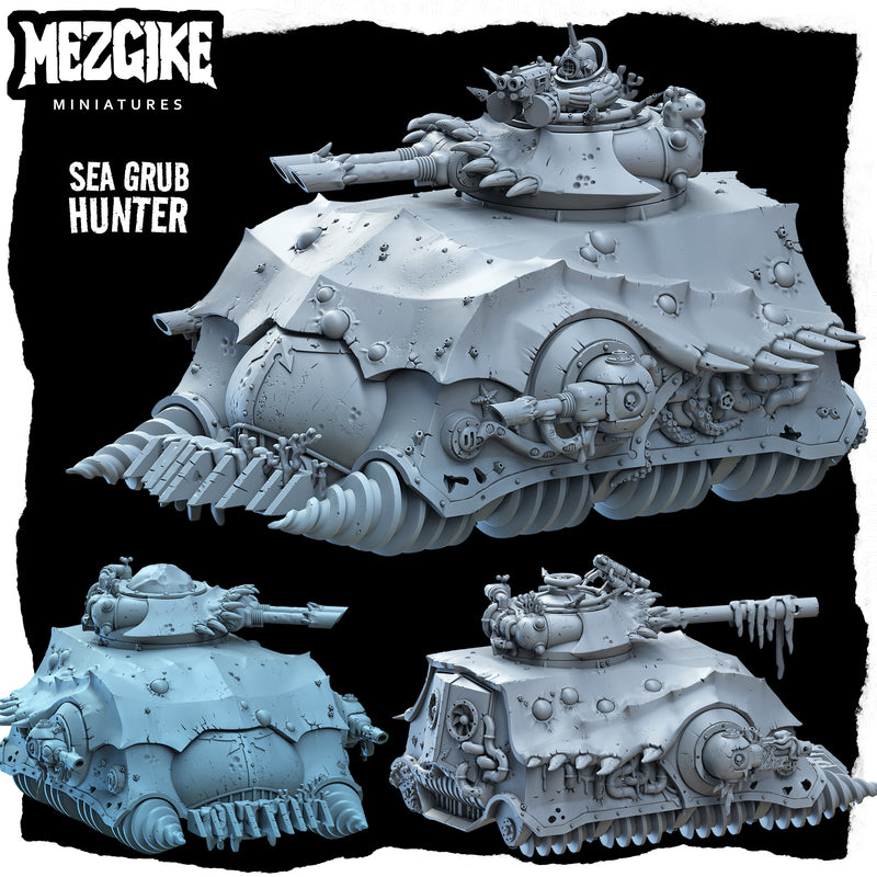 Sea grub hunter tank (physical miniature)