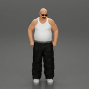 fat gangster standing with sunglasses - Only-Games