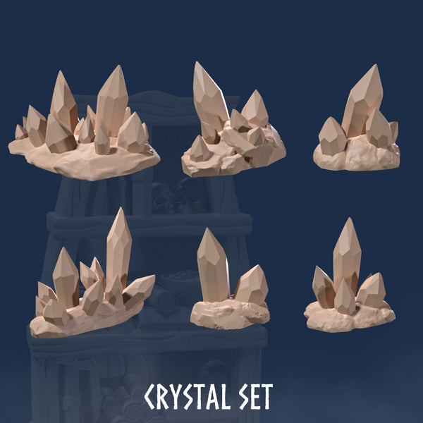 Crystal Set (6 Models) - Crystals Set - Terrain