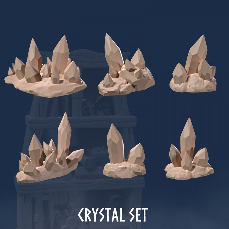 Crystal Set (6 Models) - Crystals Set - Terrain