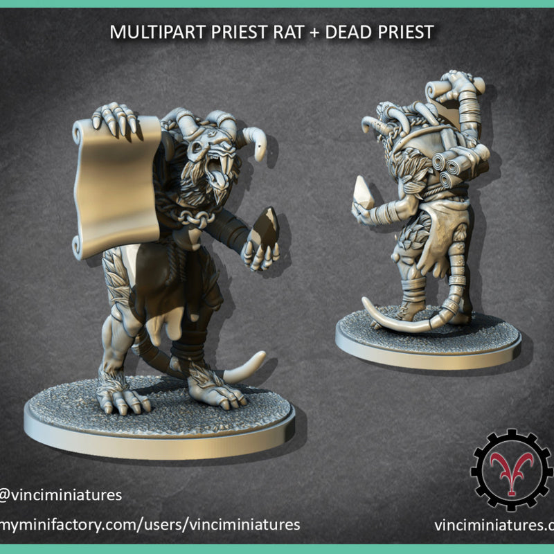 MULTIPART PRIEST RAT + DEAD PRIEST - Only-Games