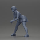 sexy tennis player in skirt holding her racket in a ready position - Only-Games